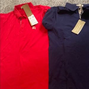 Two Burberry polos